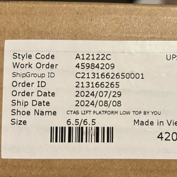 BNWT Custom Converse Kamala 2024 - Picture 3 of 4